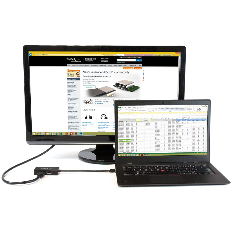 StarTech MDP2DPDVHD Travel A/V adapter: 3-in-1 Mini DP to DP DVI or HDMI converter